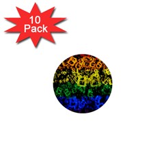 Lgbt Pride Rainbow Gay Lesbian 1  Mini Buttons (10 Pack)  by Pakrebo