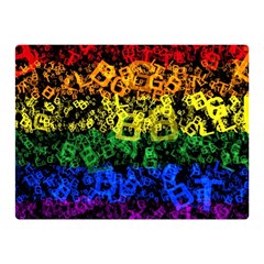 Lgbt Pride Rainbow Gay Lesbian Double Sided Flano Blanket (mini)  by Pakrebo