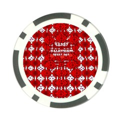 Happy Valentines Every Day Poker Chip Card Guard (10 Pack) by pepitasart
