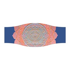 Boho Bliss Peach Metallic Mandala Stretchable Headband