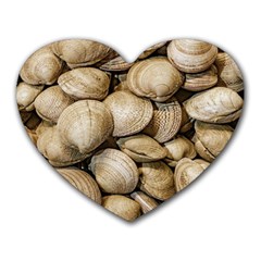 Shellfishs Photo Print Pattern Heart Mousepads by dflcprintsclothing