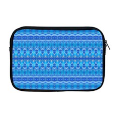 Stunning Luminous Blue Micropattern Magic Apple Macbook Pro 17  Zipper Case by beautyskulls