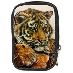 Tiger Cub  Compact Camera Leather Case