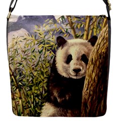 Panda Flap Closure Messenger Bag (s)