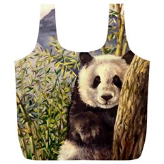 Panda Full Print Recycle Bag (xl) by ArtByThree