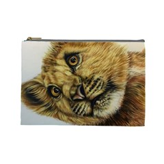 Lion Cub Cosmetic Bag (large) by ArtByThree