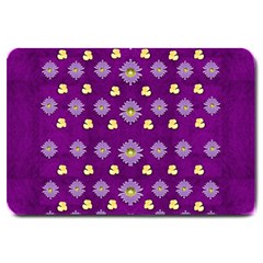 A Feel Of Flowers In Beautiful Air Large Doormat  by pepitasart