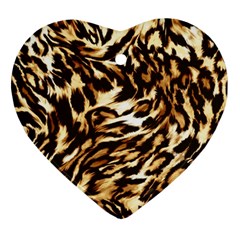 Luxury Animal Print Ornament (Heart)
