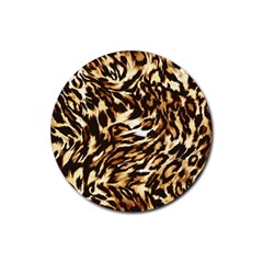 Luxury Animal Print Rubber Round Coaster (4 pack) 