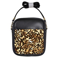 Luxury Animal Print Girls Sling Bag