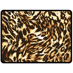 Luxury Animal Print Double Sided Fleece Blanket (Large) 