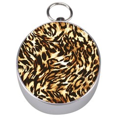 Luxury Animal Print Silver Compasses