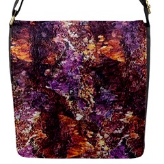 Colorful Rusty Abstract Print Flap Closure Messenger Bag (s) by dflcprintsclothing