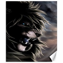 Angry Lion Digital Art Hd Canvas 8  X 10 