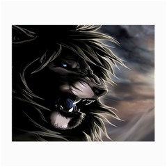 Angry Lion Digital Art Hd Small Glasses Cloth (2-side)