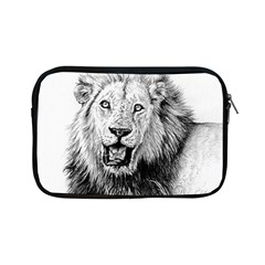 Lion Wildlife Art And Illustration Pencil Apple Ipad Mini Zipper Cases by Sudhe