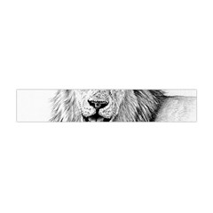 Lion Wildlife Art And Illustration Pencil Flano Scarf (mini) by Sudhe