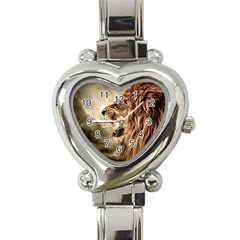 Roaring Lion Heart Italian Charm Watch