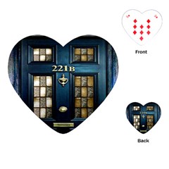 Tardis Sherlock Holmes 221b Playing Cards (heart)