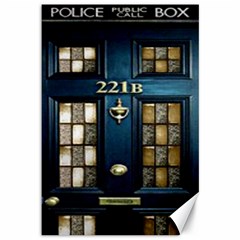 Tardis Sherlock Holmes 221b Canvas 12  X 18 