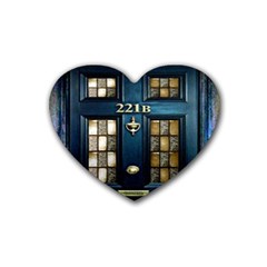 Tardis Sherlock Holmes 221b Heart Coaster (4 Pack) 