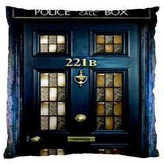 Tardis Sherlock Holmes 221b Standard Flano Cushion Case (one Side) by Sudhe