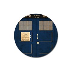 Tardis Poster Magnet 3  (round) by Sudhe