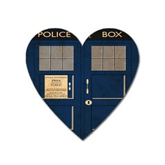 Tardis Poster Heart Magnet