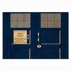 Tardis Poster Large Glasses Cloth