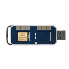 Tardis Poster Portable Usb Flash (two Sides) by Sudhe