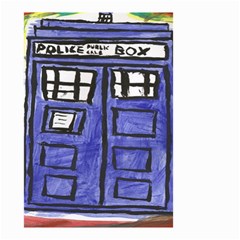 Tardis Painting Small Garden Flag (two Sides) by Sudhe