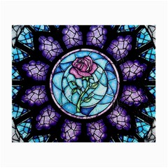 Cathedral Rosette Stained Glass Beauty And The Beast Small Glasses Cloth (2-side)