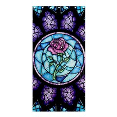 Cathedral Rosette Stained Glass Beauty And The Beast Shower Curtain 36  X 72  (stall)  by Sudhe