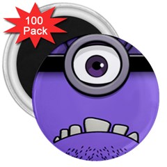 Evil Purple 3  Magnets (100 Pack)