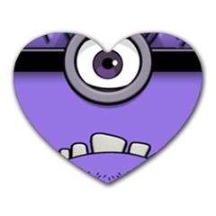 Evil Purple Heart Mousepads