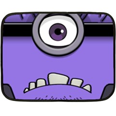 Evil Purple Double Sided Fleece Blanket (mini)  by Sudhe