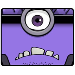 Evil Purple Fleece Blanket (medium)  by Sudhe