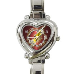 Flashy Logo Heart Italian Charm Watch by Sudhe
