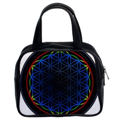 Flower Of Life Classic Handbag (two Sides) by Sudhe