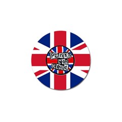 Punk Not Dead Music Rock Uk United Kingdom Flag Golf Ball Marker (10 Pack)