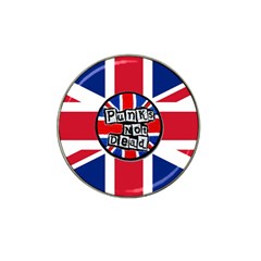 Punk Not Dead Music Rock Uk United Kingdom Flag Hat Clip Ball Marker (4 Pack)