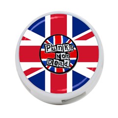 Punk Not Dead Music Rock Uk United Kingdom Flag 4-port Usb Hub (two Sides) by Sudhe