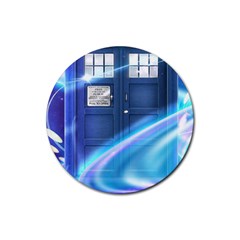 Tardis Space Rubber Round Coaster (4 Pack) 