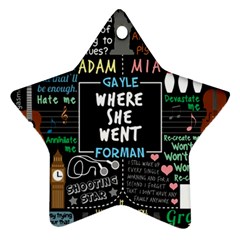 Book Quote Collage Star Ornament (two Sides)