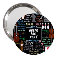 Book Quote Collage 3  Handbag Mirrors by Sudhe