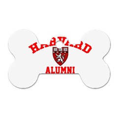 Harvard Alumni Just Kidding Dog Tag Bone (one Side)