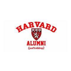 Harvard Alumni Just Kidding Satin Wrap by Sudhe