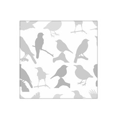 Bird Watching - Greyscale Satin Bandana Scarf by WensdaiAmbrose