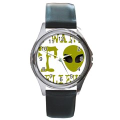 I Want To Believe Round Metal Watch