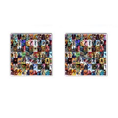 Comic Book Images Cufflinks (square)